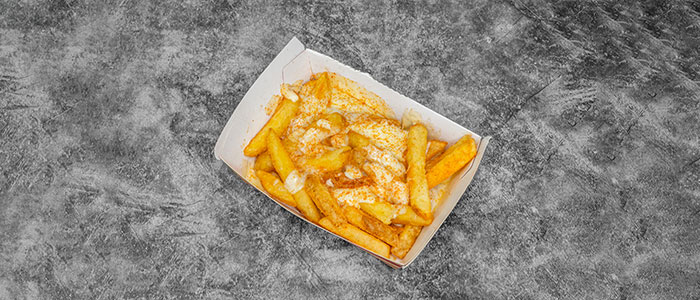 Loaded Cheezy Doner Fries 